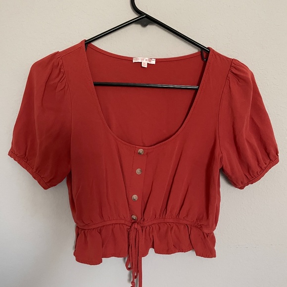 LOTTIE MOSS for PacSun Peasant Crop Top Size XS - Picture 2 of 6